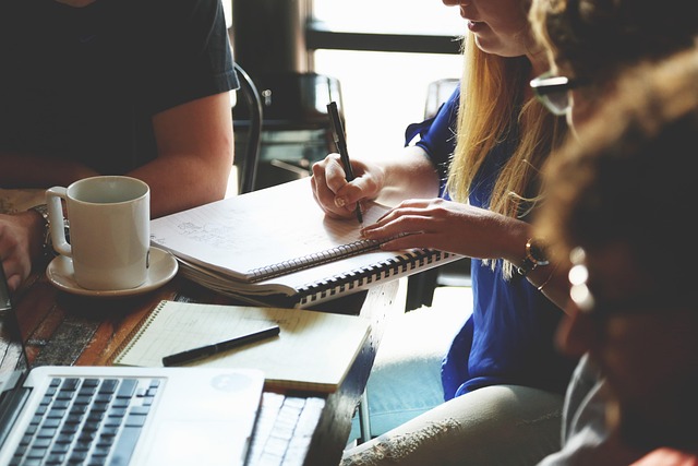 Team working in a modern office